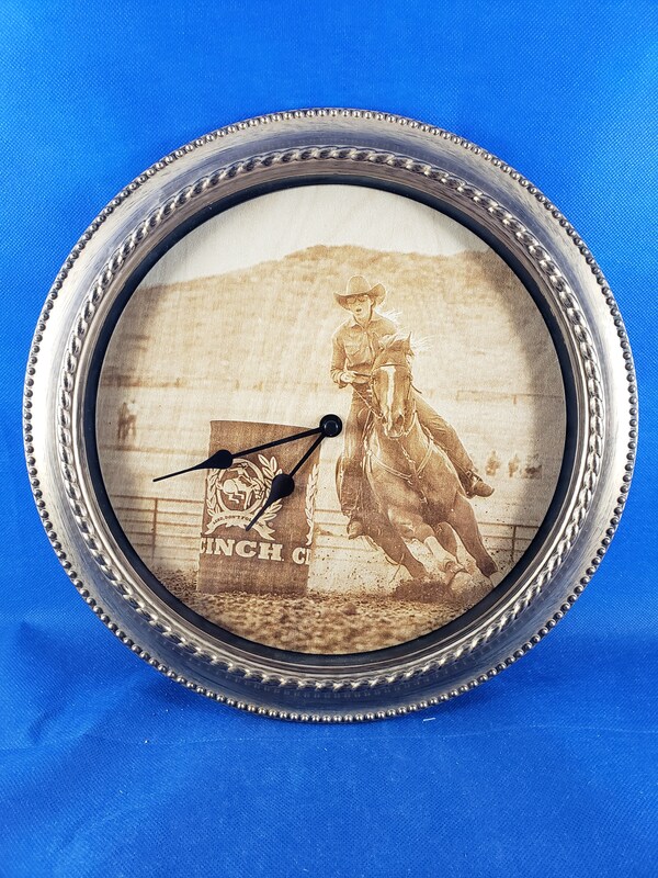 Your photo laser engraved in wood